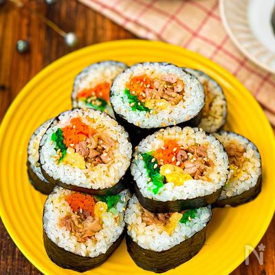 【ALLレンチンで作れる♪】失敗しないわが家のキンパ♡
