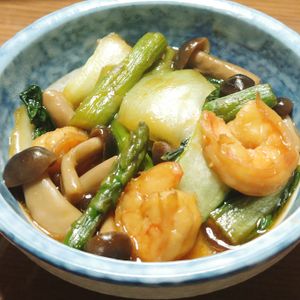 viviの作ってみた!投稿(海老とチンゲン菜の中華炒め)