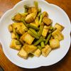 はっぴぃの作ってみた!投稿(厚揚げとにんにくの芽のオイスター炒め)
