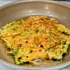 【ピーマンとにんじんのチヂミ】米粉と小麦粉でカリッと美味しいの工程3