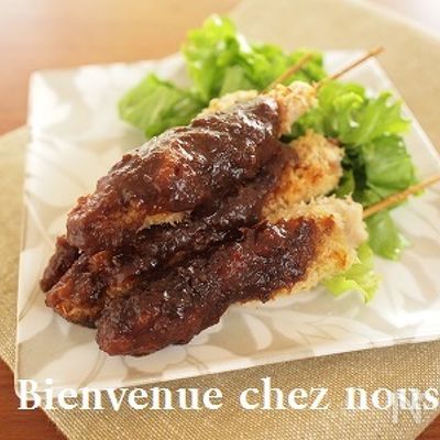ココナッツオイルで串カツ