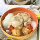素材のうま味だけ！コトコト煮るひな丸鶏のポトフ