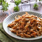 包丁不要！レンジで簡単！舞茸と鶏ひき肉の甘辛バター【菌活】