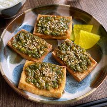 【作業5分】のせて焼くだけ「厚揚げのカリッとねぎ味噌焼き」