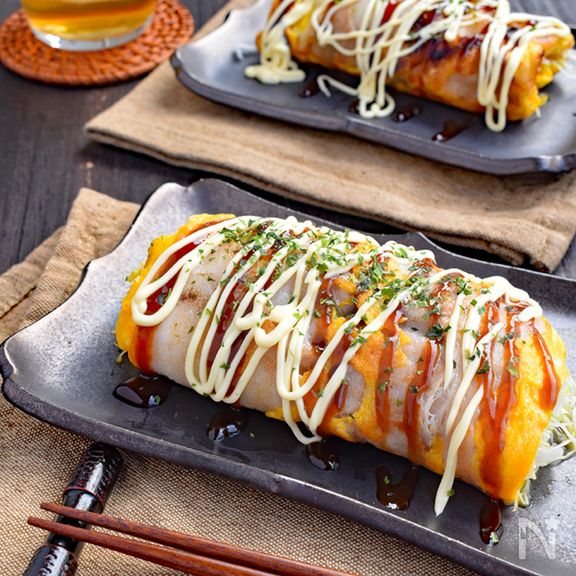 【材料3つで大満足◎】豚たまキャベツ焼き