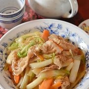 豚バラ白菜のあんかけ中華丼