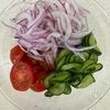 食べる美容液《夏野菜♡さっぱりごま酢サラダ》の工程1