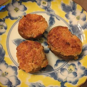 たりおの作ってみた!投稿(トースターで直ぐできる！椎茸のパン粉マヨ焼き)