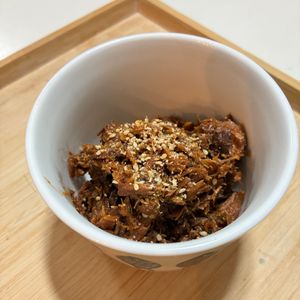 ふう隊長の作ってみた!投稿(レンジで3分♡苦手な人でも大丈夫♡鯖缶de韓国風フレーク♡)
