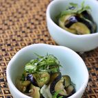 茄子とみょうがの塩もみ