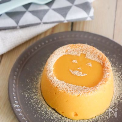 レンジで簡単♪ヨーグルトかぼちゃケーキ！卵小麦粉バター不使用