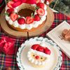 簡単!同時に2種作れる!クリスマスリース&サンタケーキ