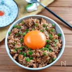 節約 生姜そぼろ丼