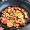 【ワンパン】夏野菜とウインナーのはちみつケチャップチーズ焼きの工程5