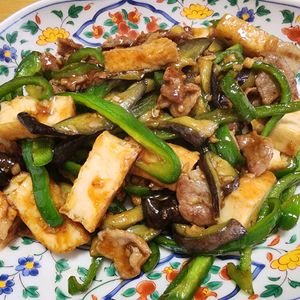 ナムディの作ってみた!投稿(ピーマン茄子厚揚げ《極旨♡中華炒め》)