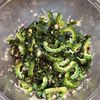 ゴーヤとわかめのねぎ塩昆布和えの工程3