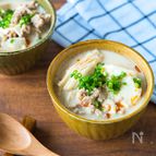 レンジで簡単！ごま担々スープ