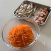 皮つき人参とウィンナーのスープ【簡単なのに褒められる】の下準備