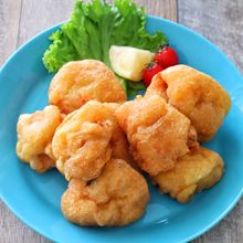 サクサクふわふわ〜♩秋鮭の塩カレーフリッター