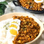 美味しく節約！子供が喜ぶ『豆腐とひき肉と野菜のキーマカレー』