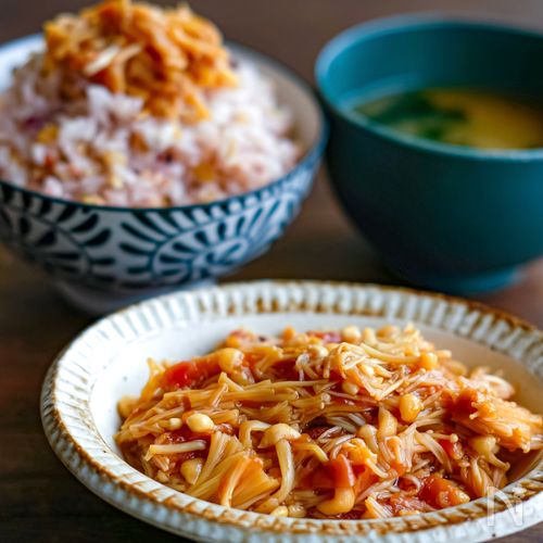レンジで簡単ご飯のお供!梅なめたけ