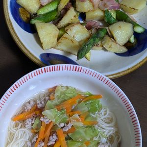 natsumiの作ってみた!投稿(アスパラベーコンとポテトのコンソメチーズソテー【#作り置き】)