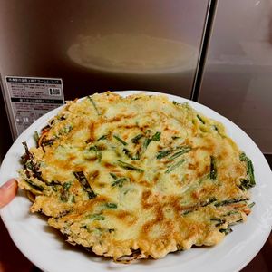 ケの作ってみた!投稿(『ニラたっぷり！野菜チヂミ』簡単☆カリッと美味！子供も喜ぶ♡)