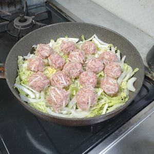 やっこひやひやの作ってみた!投稿(完全ワンパン！たっぷりもやしの肉団子)