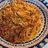 758の作ってみた!投稿(パスタ別ゆで不要!挽き肉たっぷり「ミートソースパスタ」)