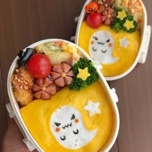 卵１つでおばけオムライス👻