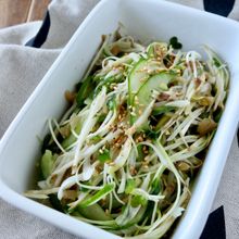 新ごぼうの搾菜サラダ