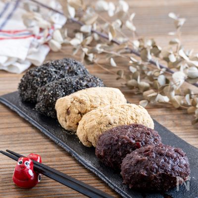 【おはぎ・ぼたもち】市販の赤飯で簡単♪世界一手軽な作り方
