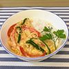 𝔂𝓾𝓶𝓲🍓の作ってみた!投稿(カニカマでプーパッポンカリー風（カニカマのカレー卵炒め）)