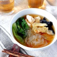 油不使用！ザーサイとレタスの春雨スープ