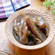 味染み節約副菜♪『手綱こんにゃくの甘辛煮』