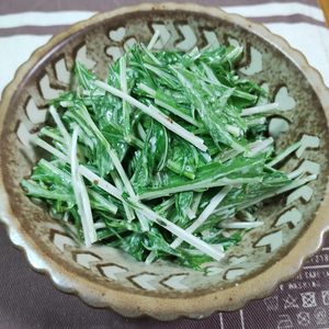 M＊Pの作ってみた!投稿(5分で完成🙌＜水菜のさっぱり和え＞味付け2つ！)