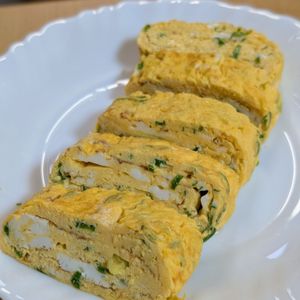 まゆのの作ってみた!投稿(おでんの汁捨てていませんか？贅沢すぎる料亭風だし巻き卵♡)