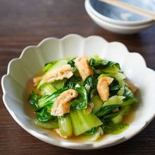 青梗菜と薄揚げの炒め煮
