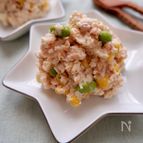 疲労回復！さけ缶と枝豆コーンの白和え