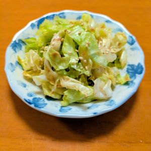 ゆきまる🐬🫧の作ってみた!投稿(大人気！キャベツの無限ごまだれサラダ｜子ども喜ぶ♪作り置きに)