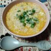 M*Pの作ってみた!投稿(【おうちパスタペペロンチーノ】で作る卵雑炊)