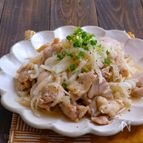 塩もみ大根と鶏肉の旨塩炒め