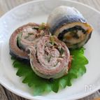 サンマの梅しそロール