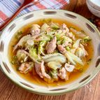 飲みほせる♪あったか【鶏もも肉とキャベツのスープ煮】