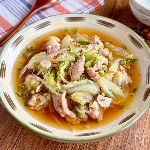 飲みほせる♪あったか【鶏もも肉とキャベツのスープ煮】