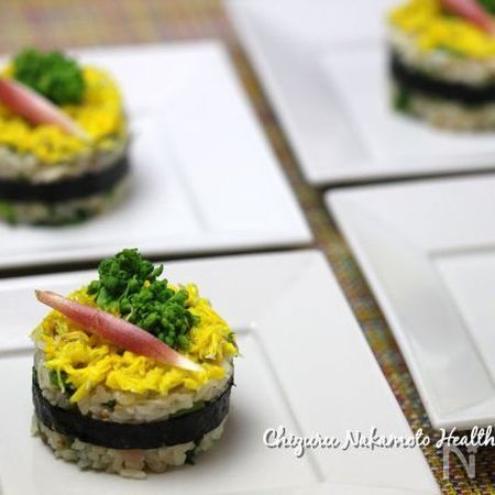 砂糖不使用 菜の花の玄米べジちらし寿司 ひな祭りやパーティに By 中元千鶴 レシピサイト Nadia ナディア プロの料理家のおいしいレシピ