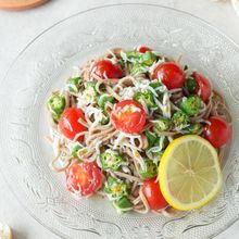 ハマる!【レモン香る♪夏野菜としらすの洋風あえそば】