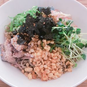 ミルクの作ってみた!投稿(【さば缶と薬味の冷やしそば】簡単にコクうま！)