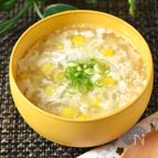 ふわとろ白いかきたま中華コーンスープ♪余った卵白ムダなく消費