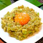 【野菜で作る簡単おつまみ!!】ナスとアボカドのユッケ